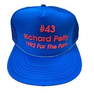 Vintage Richard Petty Trucker Hat Cap Snap Back Nascar‎ Racing 90s 1990s